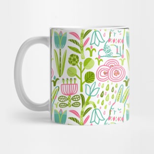 Spring flowers and bunny Mug